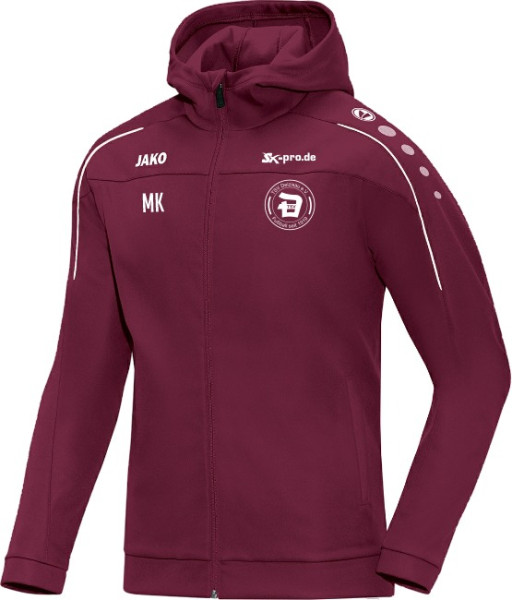 Kapuzenjacke Classico inkl. Wappen u. Vereinsname (Initialen optional)