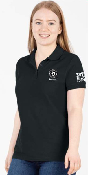 Damen Polo Organic inkl. Wappen u. "EST.1919" auf dem Ärmel (Initialen optional)